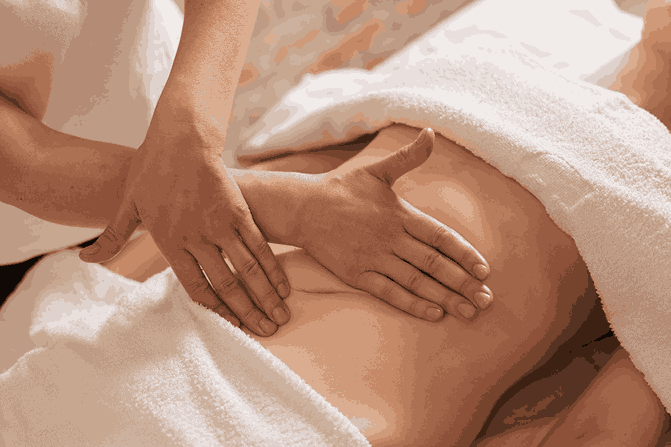 Post-surgical lymphatic drainage massage